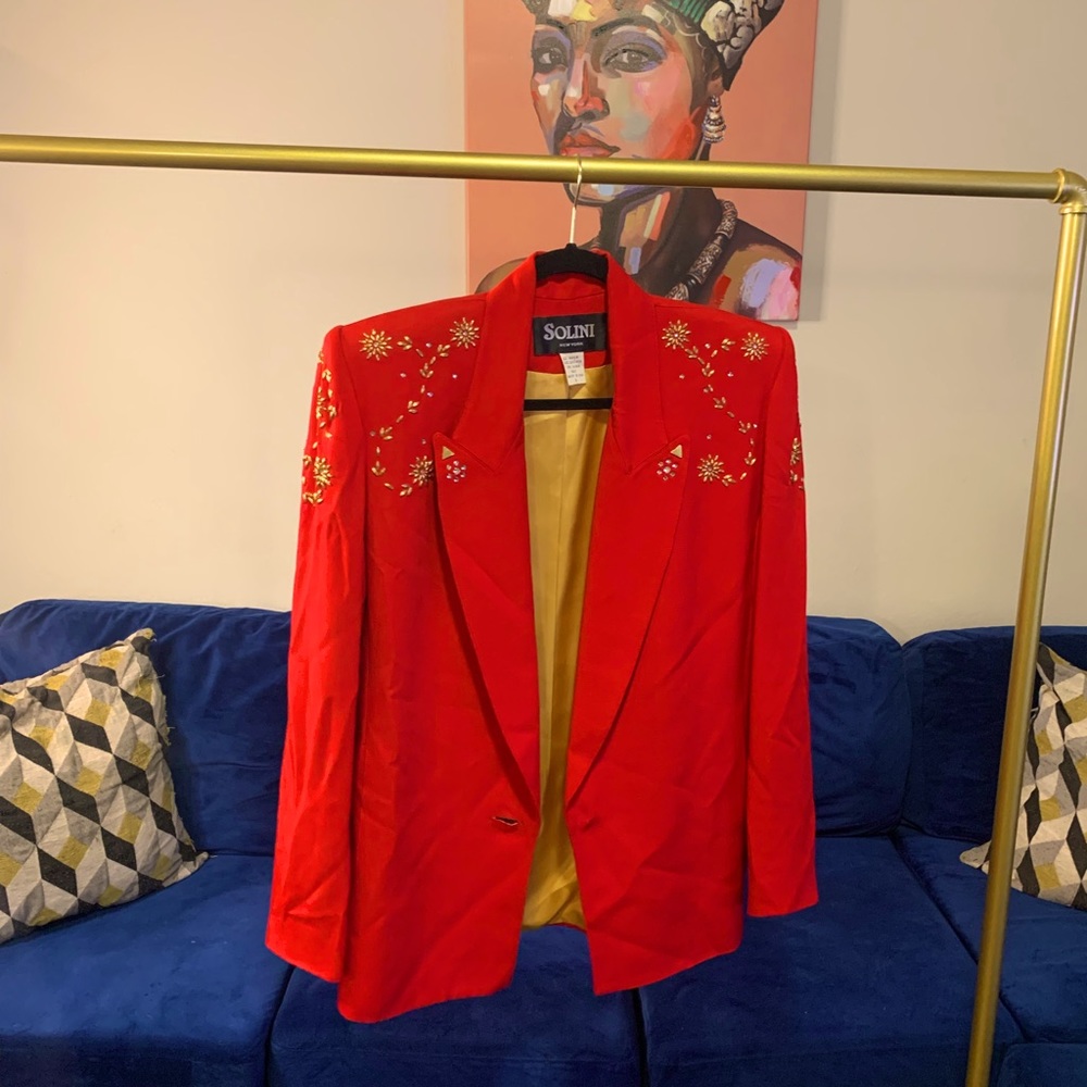Vintage Bedazzled Solini Blazer